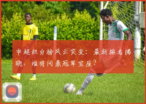 中超积分榜风云突变:最新排名揭晓,谁将问鼎冠军宝座?